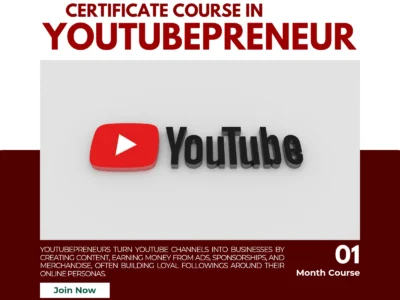 Certificate Course in YouTubepreneur